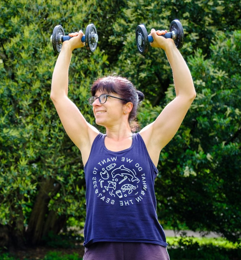 Iris Berger beim Handeltraining - Beispiel für Personal Training in Freiburg und Umgebung